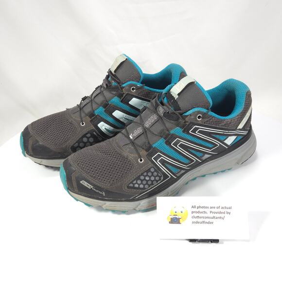 Salomon X Mission 3 Athletic Training Shoe Womens Size 9.5 399704 Black Green - Picture 1 of 9
